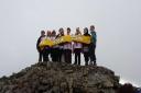 Success: climbers atop Ben Nevis