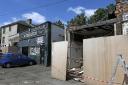 Greathall Ltd has torn down Autoclutch garage to build flats