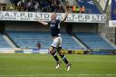 Steve Morison celebrates his goal against Bristol City