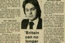 Hendon Times article about Brian Gordon from March 31, 1977