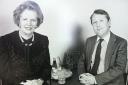 Bob Neill pictured with Margaret Thatcher in 1982