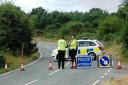 Police closed off Heath Lane Upper, Dartford