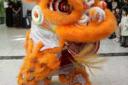 The traditional Lion Dance