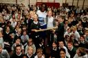Olympic sprinter presents sports award to primary school on her home turf