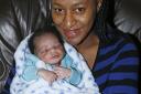 Monique Flynn from Selhurst gave birth to Nathaniel on New Years day