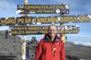 Intrepid: Andy James on Kilimanjaro with his grand-daughter's teddy