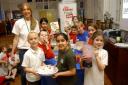Healthy living: Children got a lesson from fitness journalist Kate Percy