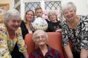 Eva Bowles at her birthday party including Lesley Cole, Audrey Wyatt, Sheila Bernasconi, Tracey Bernasconi, Jack Bernasconi