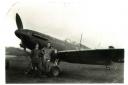 Sgt Pilot Frank Waller and his Spitfire fighter plane