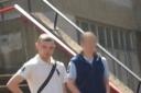 Charlie Dimond, pictured left, leaving Bexley Magistrates' Court