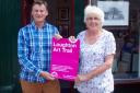 Stephen Pewsey with Arts Centre manager Diane Rhodes