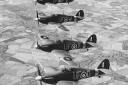 Hawker Hurricanes with 601 Squadron UF markings