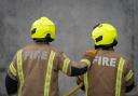Firefighters tackled the blaze in Aboyne Road for around an hour