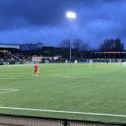 A photo taken from the second half of Bromley's match against Solihull Moors.