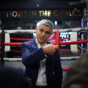 Sadiq Khan joked that he could take on Boris Johnson in a fight during a visit to Beat Up Crime in Ilford