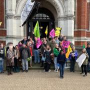 Climate Group Protest outside of Croydon Town Hall Credit: Connie Duxbury