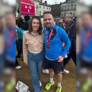 Ryan Gouge ran the marathon in support of his sister Paige, who fell pregnant while fighting brain cancer