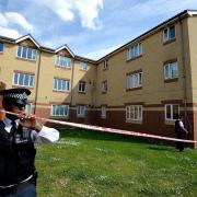 A father was found hanged after the bodies of a woman and two daughters were found in Grove Road, Chadwell Heath