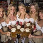 These five ladies aren't THE five highlights in the headline but they are among them - as is the beer they're holding. All photos: OktoberFest.London/Lesauvage