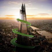 How the Shard might look if it was ever turned into a giant slide