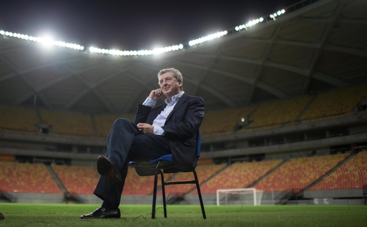 Sitting down on the job: Roy takes it easy during a visit to Arena Amazonia(Photo by Jonne Roriz/The FA via Getty Images)