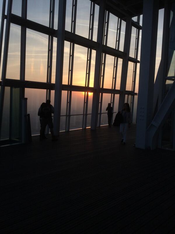 Glass and steel: view from the Shard (pic: Jeff Coates)