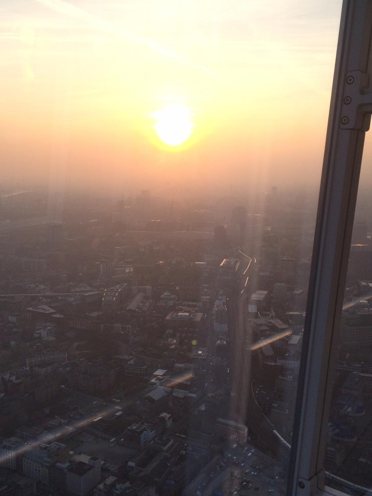 Peaceful: view from the Shard
