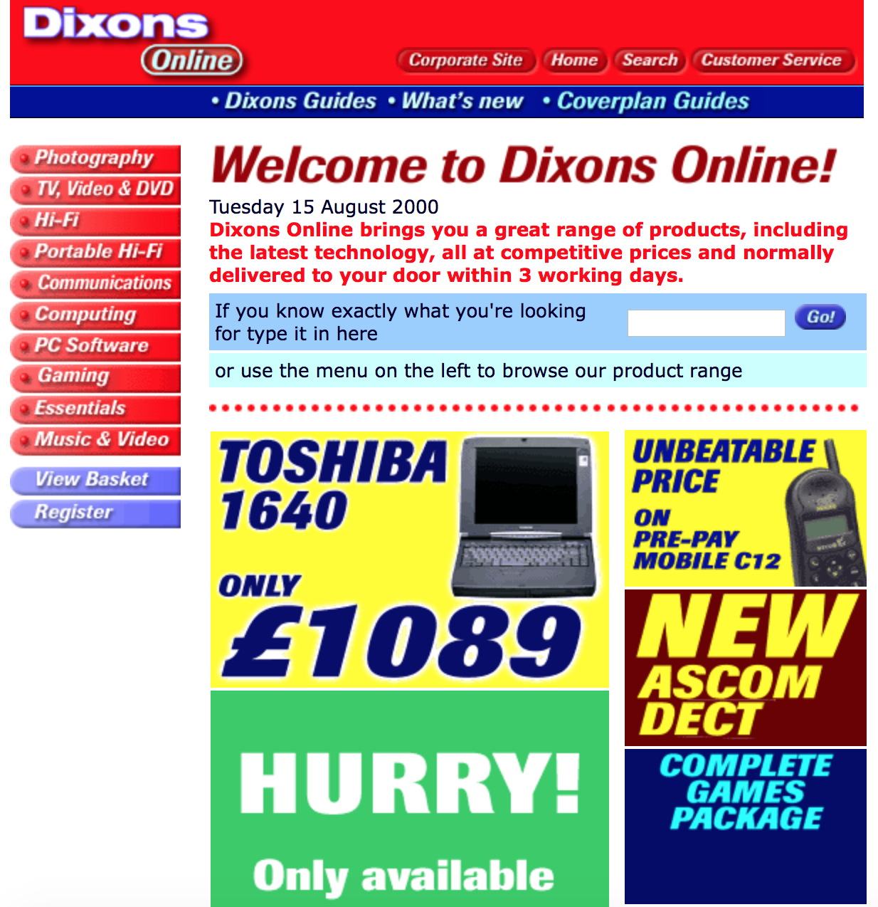 Let's all meet up in the year 2000: feeling nostalgic for websites of yesteryear?