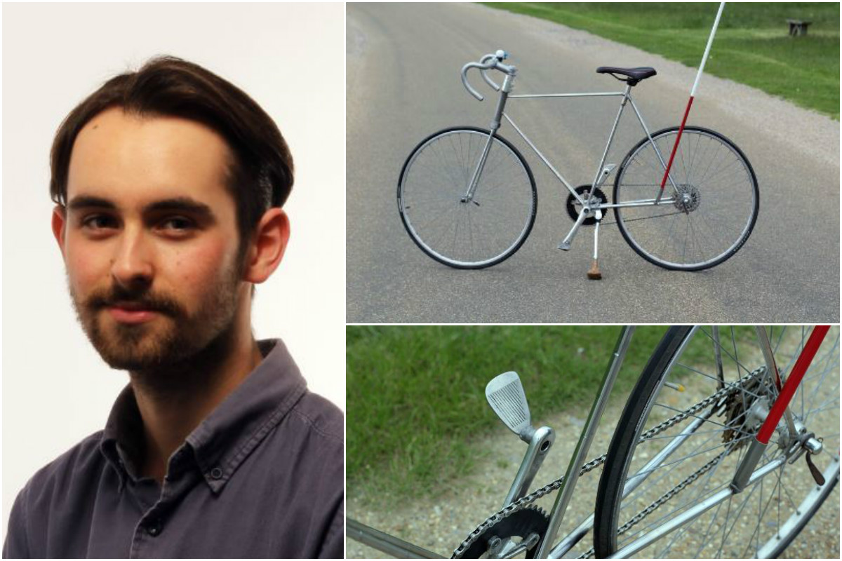 Kingston University student creates bike out of abandoned golf clubs bought for just 99p