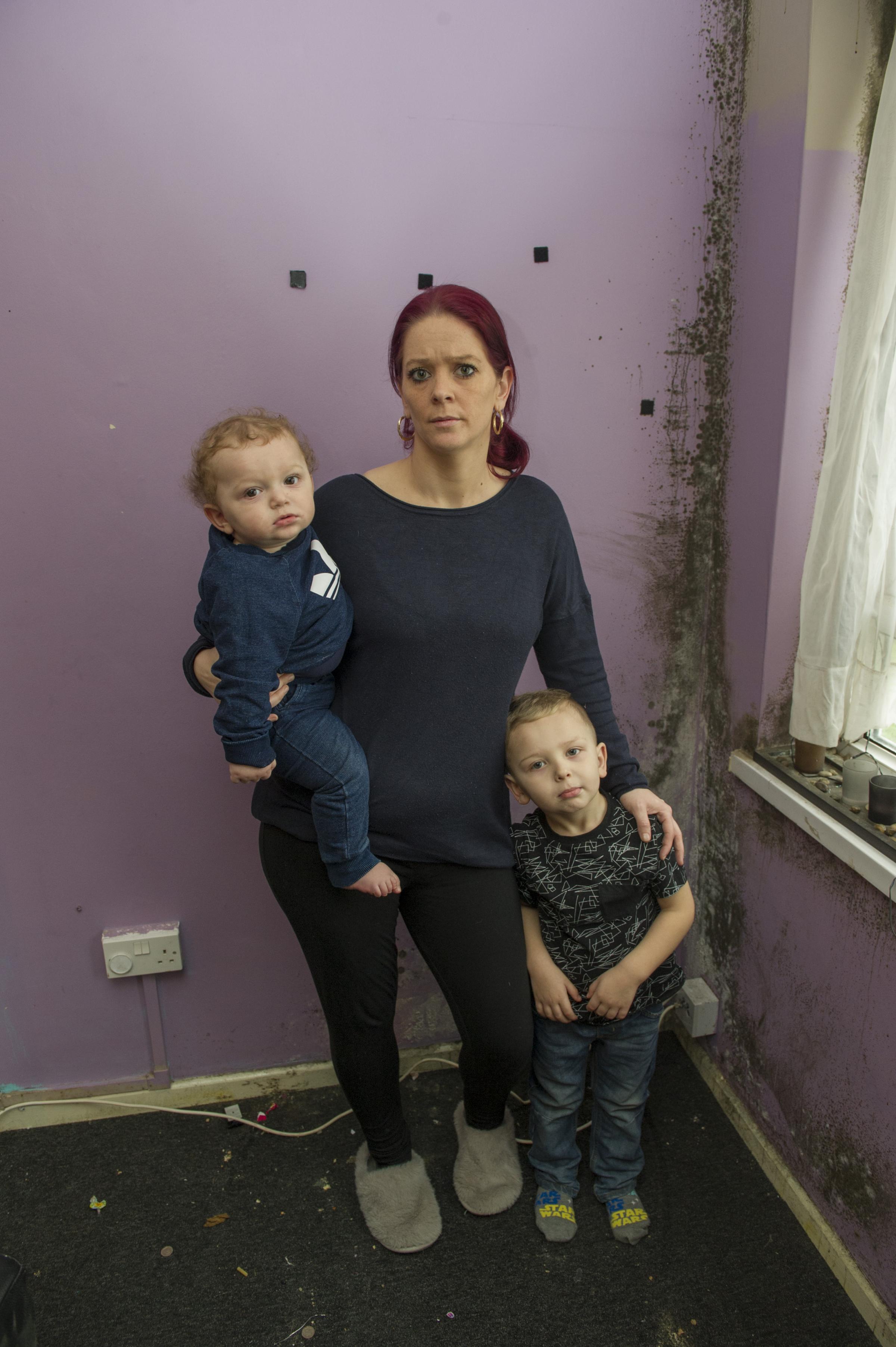 PICTURES: Abbey Wood mum in long-standing battle with council as her mouldy house hospitalises her children