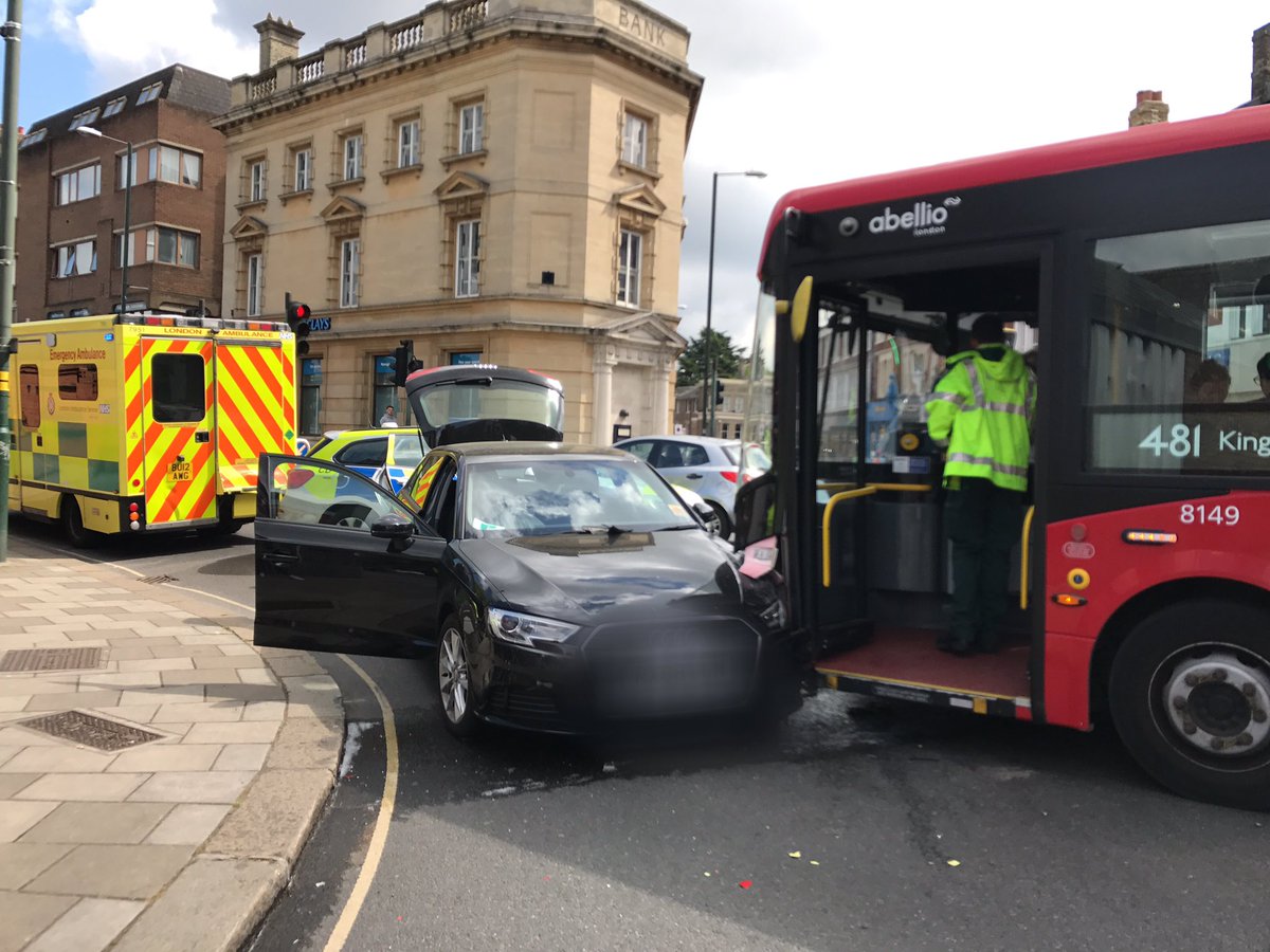 Bus crash in Teddington