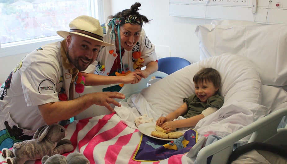 Unconventional doctors cheer kids up at St George’s Hospital