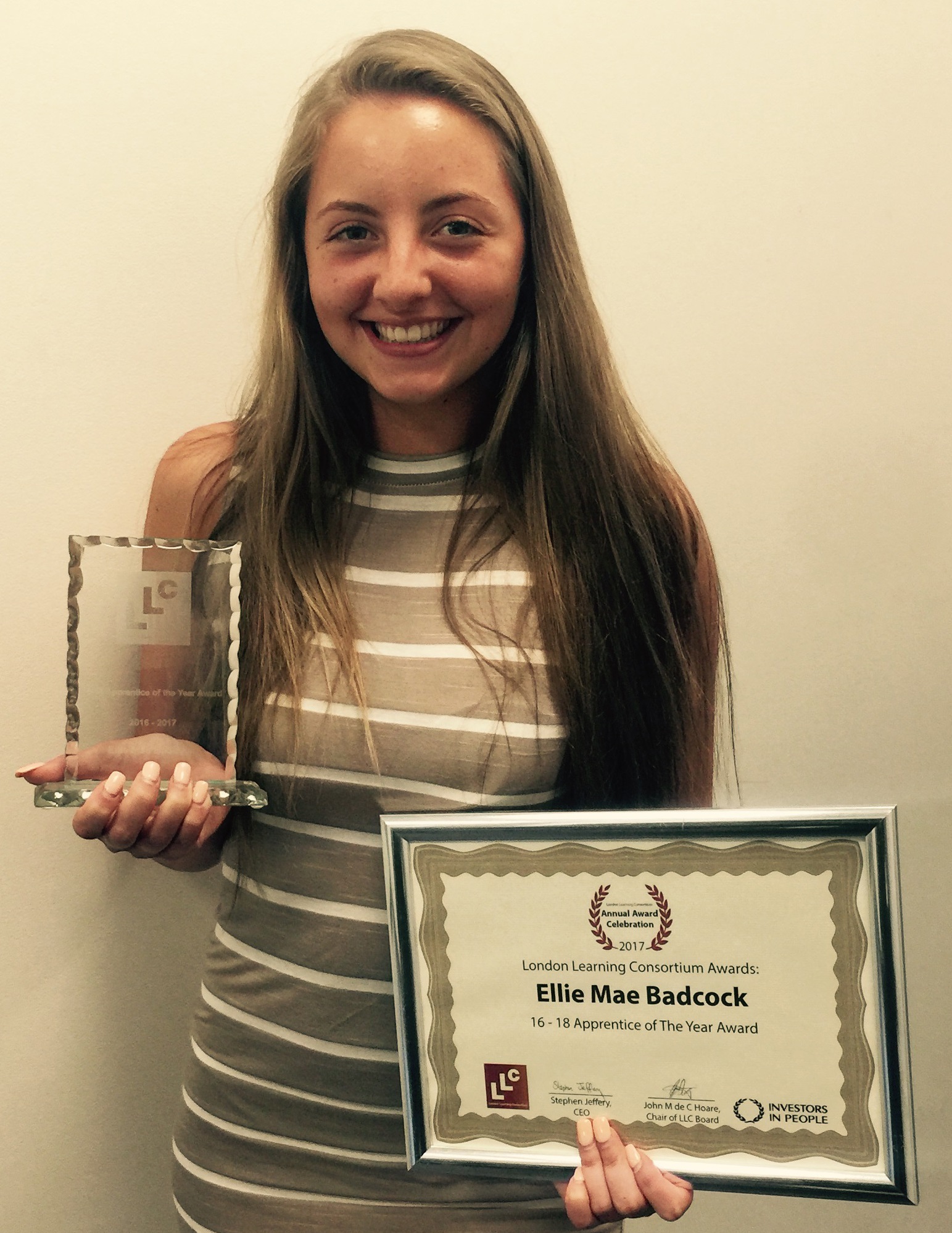 Former Sidcup school girl named 'Apprentice of the Year'