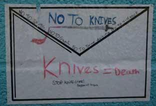 Anti-knife crime mural