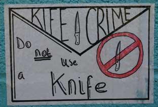 Anti-knife crime mural