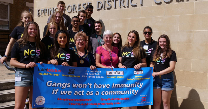 Youth group's gang culture awareness project wins national award and impresses Epping Forest District Council