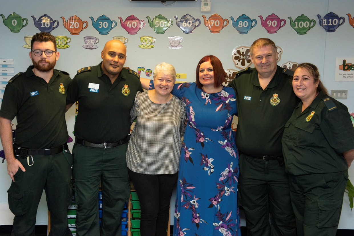 Heart arrest teacher and woman who saved her join appeal for life-savers