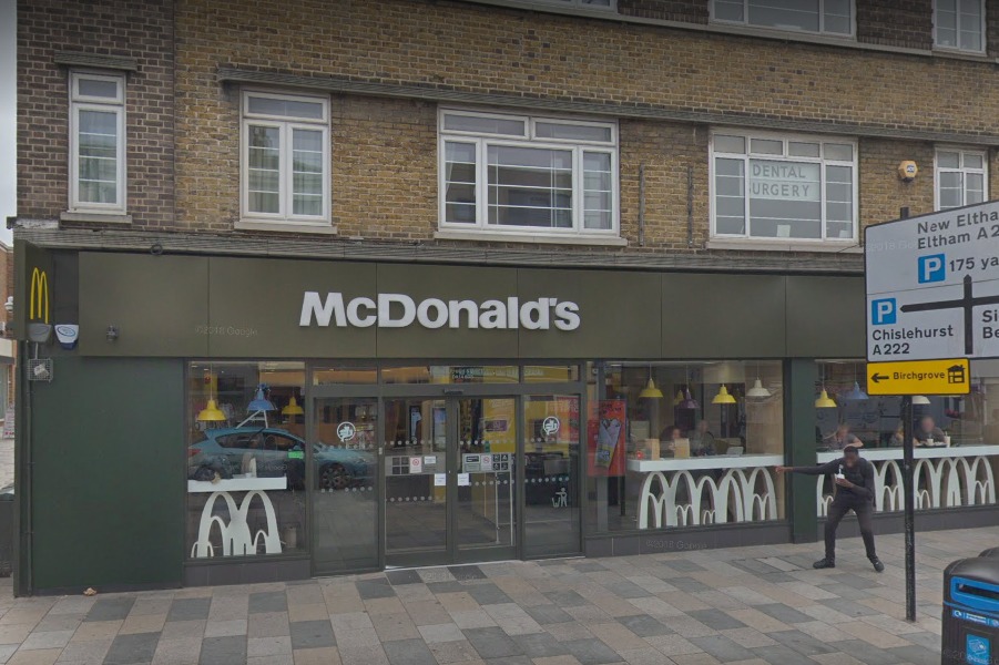 Sidcup McDonald's: Man 'crashes into pensioners' car' while driving out of car park