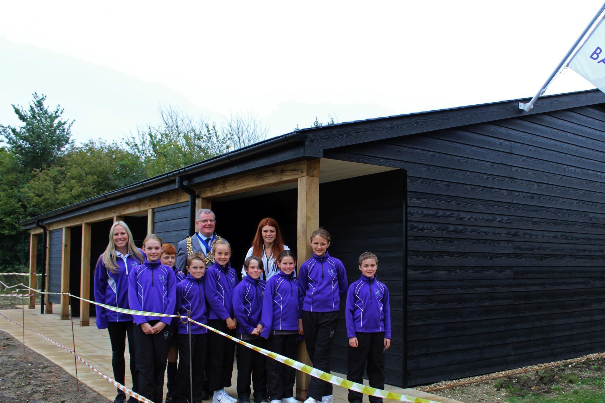 Students join Paralympic champion to unveil Banstead sports pavilion