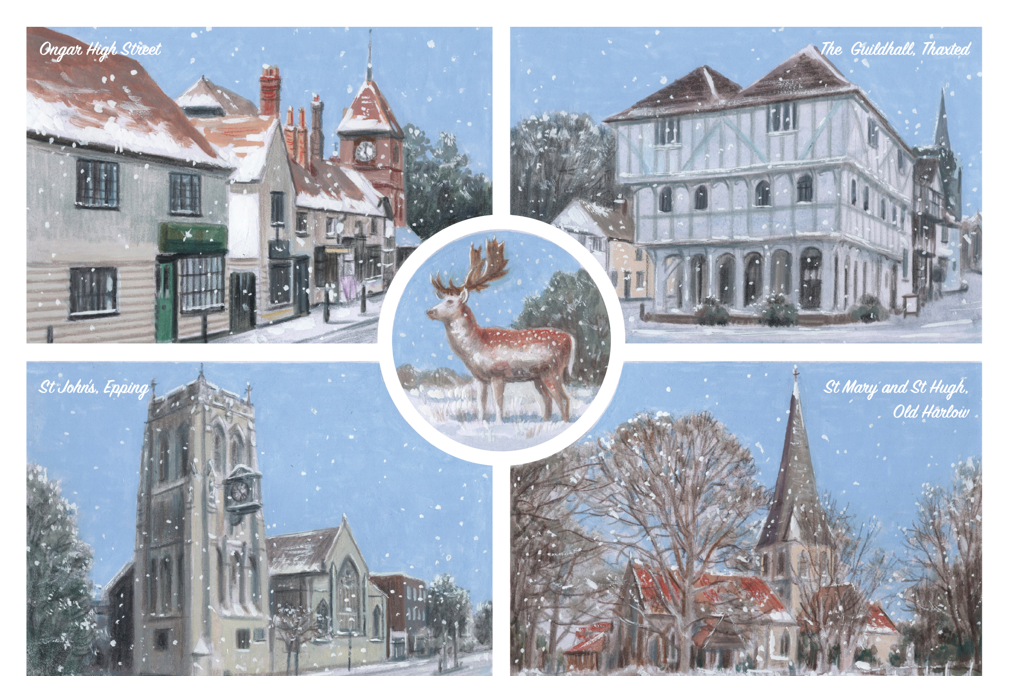 Epping Forest artist creates Christmas cards for St Clare Hospice