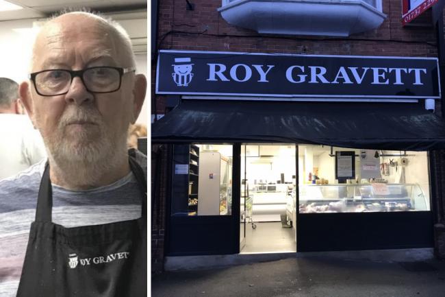 Belmont pay tribute to Roy Gravett of Roy Gravett Butchers