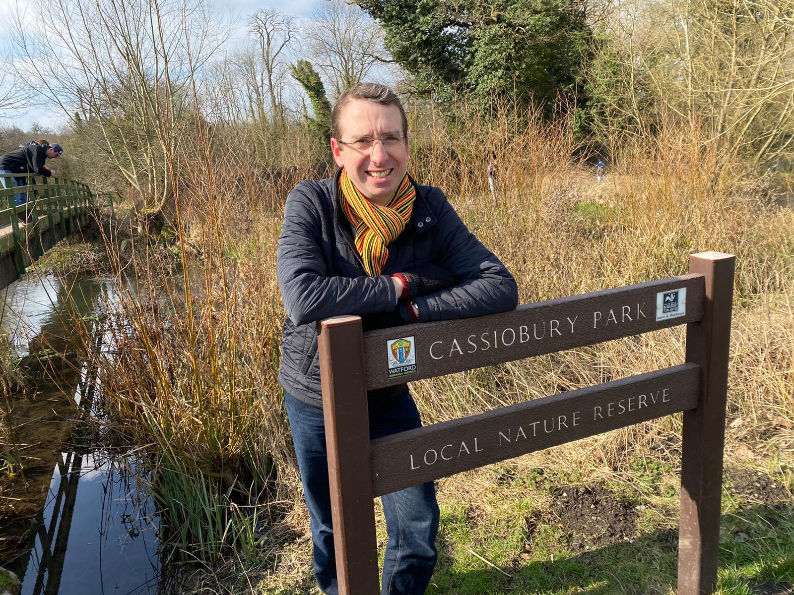 Watfords mayor at Cassiobury Nature Reserve