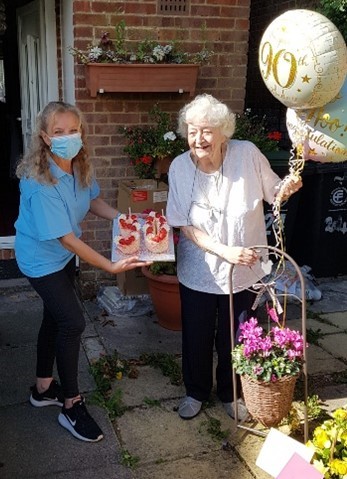 The charity helped elderly clients celebrate milestone birthdays