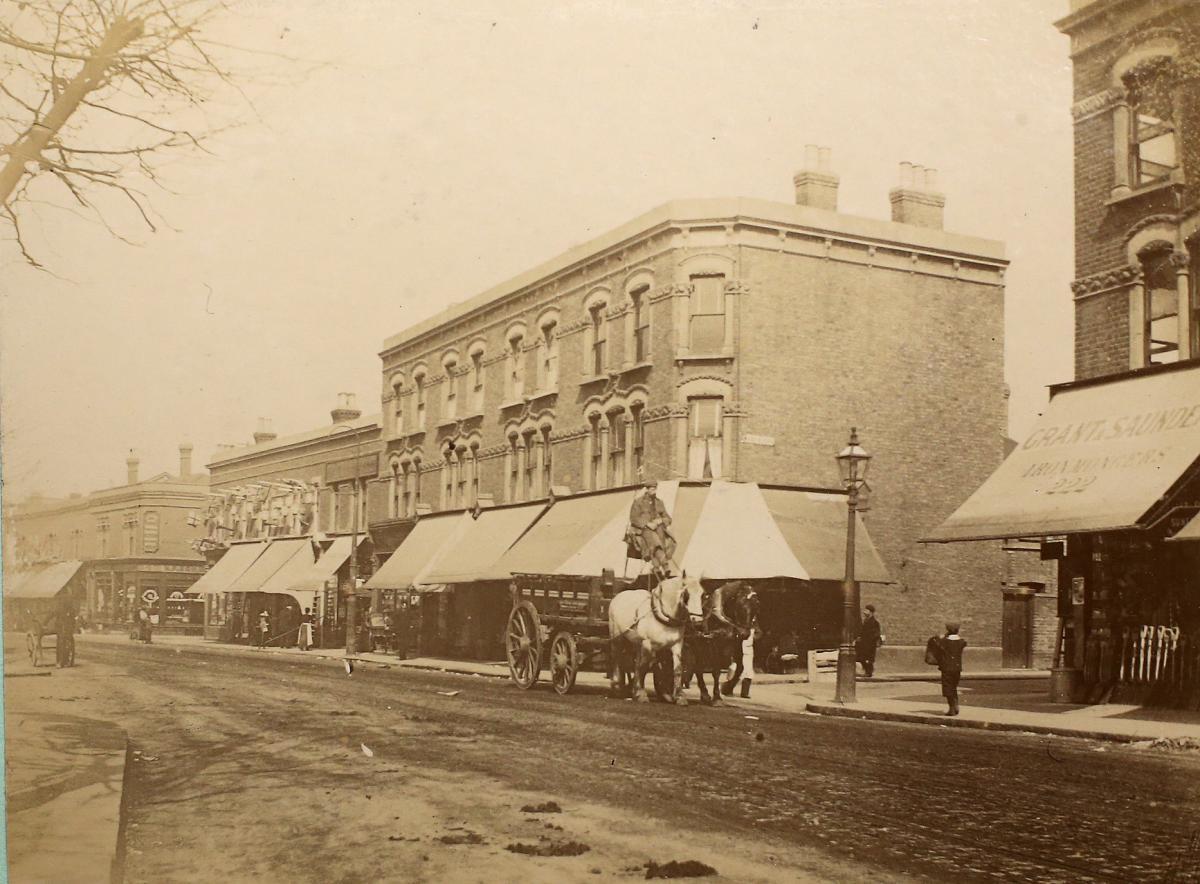 The corner of High Road, Leyton and Warren Road, in April 1900. Picture: Vestry House Museum archive