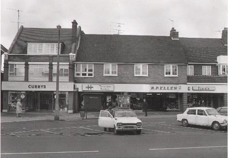 Currys and RP Ellen stores in High Street, Epping in the 1970s. Picture: John Duffell
