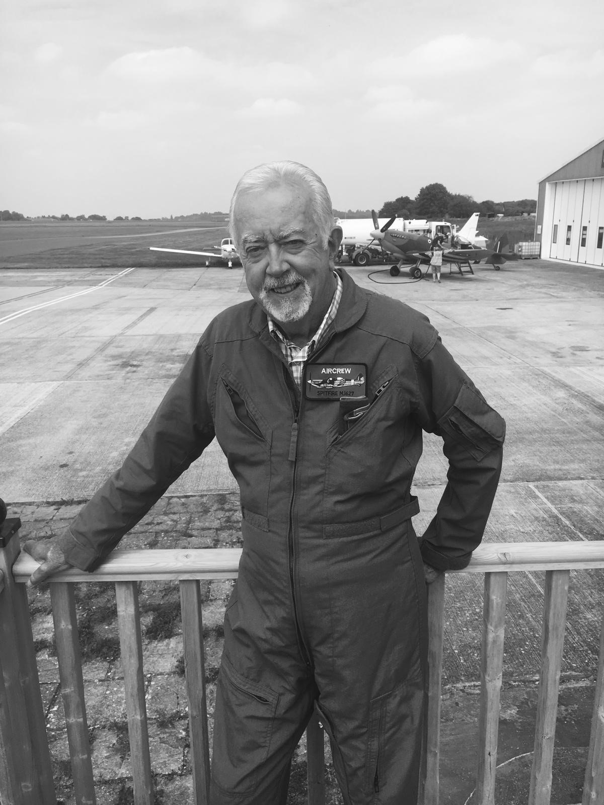 Eddie Collins pictured at Biggin Hill Airfield
