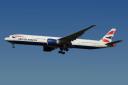 This is a British Airways Boeing 777-300ER. The next generation 777X is a redesign of this aircraft including improved efficiency, state of the art folding wing tips and much more.