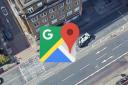 Google Maps captured what appears to be a police van crash in London