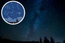 Where to look to see the Quadrantid meteor shower. (Canva/ PA)