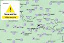 London has a yellow warning for snow and ice. (Met Office)